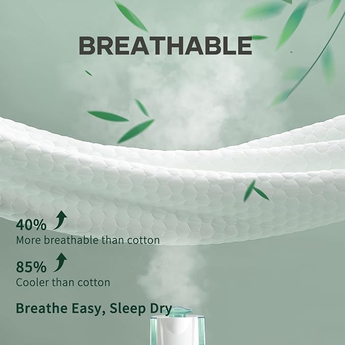 OhGeni 100% Waterproof Mattress Protector, Full Size Mattress Pad, Fits 6"-20" - Image 6