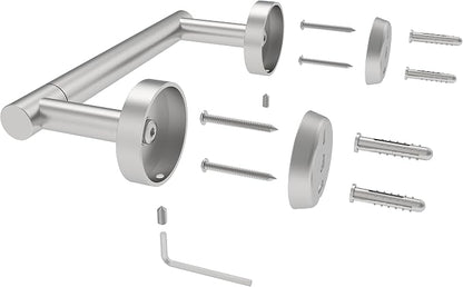RARXTR Brushed 2 Pack Toilet Paper Holder SUS304 Stainless Steel Double Post - Image 4