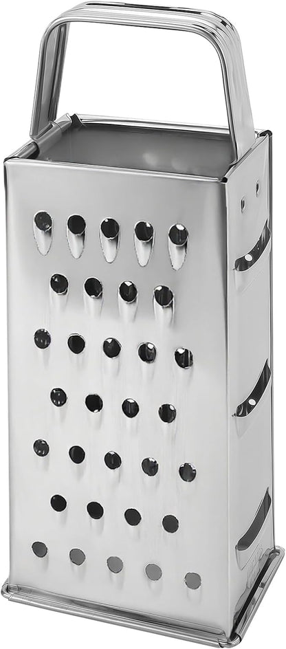 Stainless Steel Vegetable Grater, 4-Sided Portable Metal Grater, Cheese Grater by Unknown