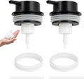 Foam Soap Dispenser Pump 2pcsHead Replacement Spare Plastic Pump Bathroom Countertop