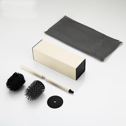 BVL Toilet Brush and Holder Set White Freestanding - Image 7