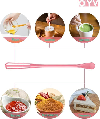 OYV Fresh Spring & Summer Colors Mini Whisk Set, 8.5 in Mini Whisks - Image 4