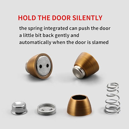 Door Stopper 1 Pack Magnetic Door Stops, Zinc Alloy Antique Brass Door Catch - Image 8