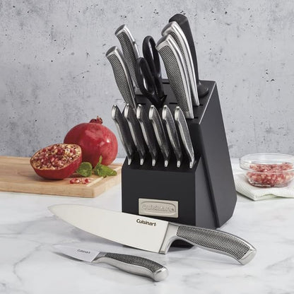 CUISINART Block Knife Set, Lightweight, Stainless Steel, Durable & Dishwasher - Image 4