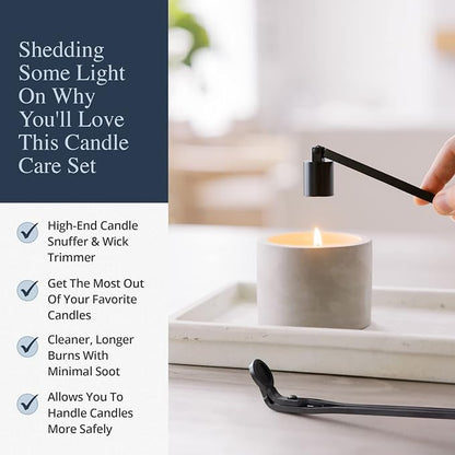 Candle Wick Trimmer and Candle Snuffer Accessory Set – Pick Your Color - Image 4