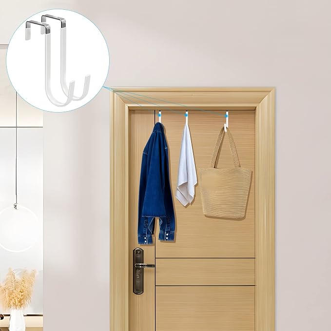 FYY Over The Door Hooks, 10 Pack Door Hangers Hooks - Image 6