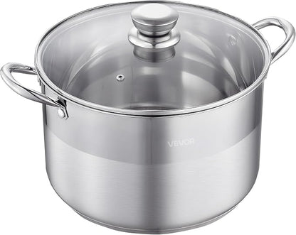 VEVOR Stainless Steel Stock Pot, 12QT Stainless Steel Stockpot - Image 9