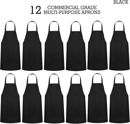 GREEN LIFESTYLE 12 Pack Professional Chef Apron – Grilling Aprons - Image 4