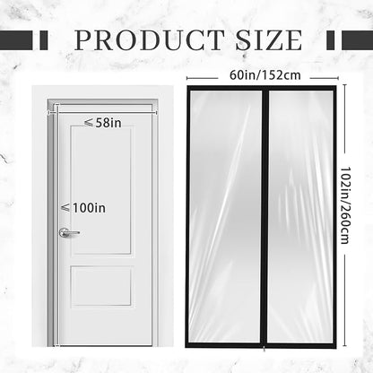 Amylove Zipper 60 x 102 Inch Dust Barrier Door Kit Construction Door Barrier 5 - Image 2