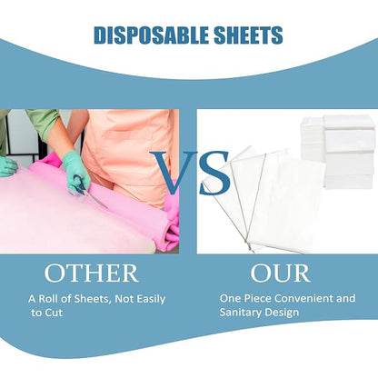 100Pcs Disposable Massage Table Sheets 31" x 71" Non-Woven Fabric Disposable - Image 7