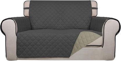 PureFit Reversible Quilted Sofa Cover, Water Resistant Slipcover Furniture by PureFit