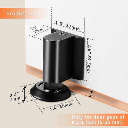 Bak Bo Magnetic Door Stoppers 2 Pack Bottom of Door Holder Keep Door Open No - Image 2