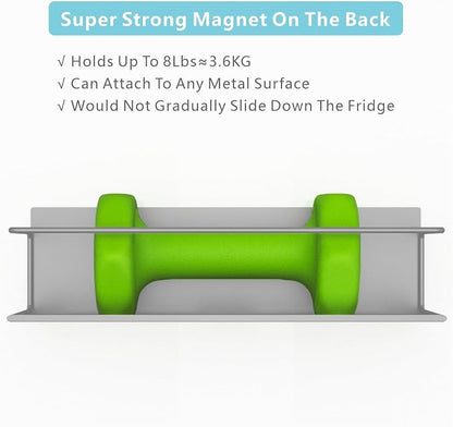 Magnetic Spice Rack For Refrigerator, Space Saving Magnetic Shelf For Fridge - Image 5