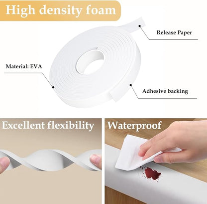 Weather Stripping Door Seal White, 1Inch Wide X 1/4 Inch Thick, Air Conditioner - Image 4