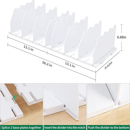 SPACEKEEPER Shelf Divider for Closet, Adjustable Purse Organizers Handbag - Image 2