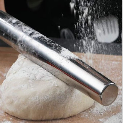 Smooth Stainless Steel Rolling Pin - Image 7