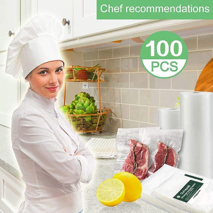 O2frepak 100 Quart Size 8" x 12"Vacuum Sealer Bags - Image 2