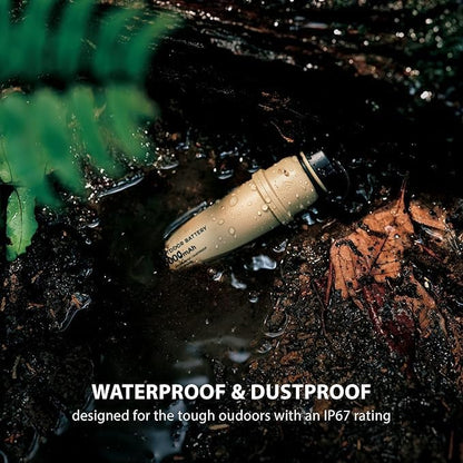 ELECOM NESTOUT Rugged Power Bank, 10000mAh Outdoor Battery Charger, 20W USB-C Fast Charging PD, Waterproof IP67, Durable Shockproof, Battery Pack for iPhone Hiking Travel Camping (Black, 10000mAh)