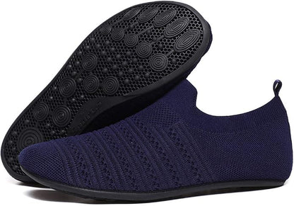 QZKDM Lightweight Slip on Grip Indoor House Slippers Barefoot Non Slip Home - Image 3