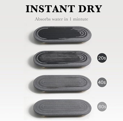 Instant Dry Sink Caddy Organizer – Water Absorbing Stone Tray - Image 5
