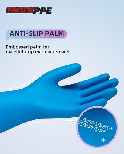 PACIFIC PPE 2 Pairs Reusable Dishwashing Cleaning Gloves - Image 4