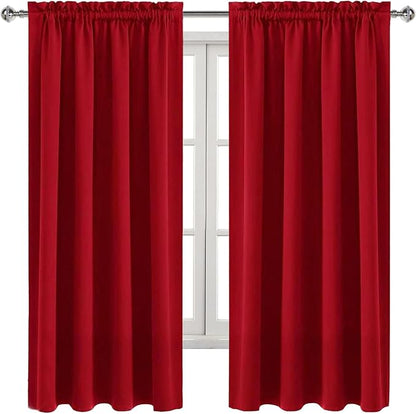 DWCN Blackout Curtains Room Darkening Thermal Insulated Bedroom Curtains Window - Image 9