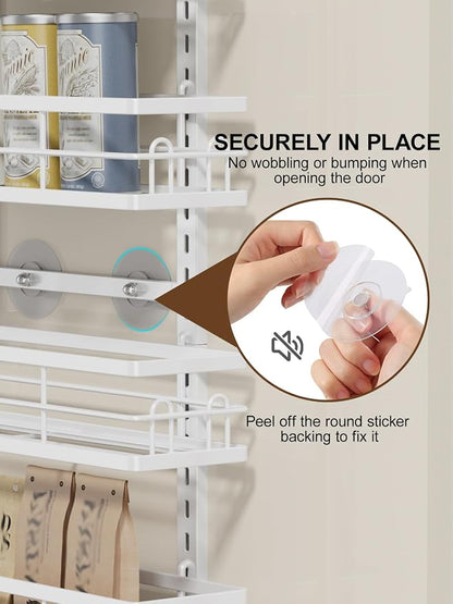 Delamu Over the Door Pantry Organizer, 6 Tier Pantry Door Organizer - Image 7