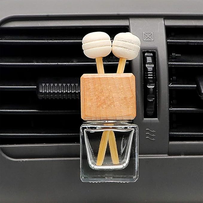 20 Pack, 8ml Clear Glass Car Air Freshener Perfume Clip Diffuser, Empty - Image 5