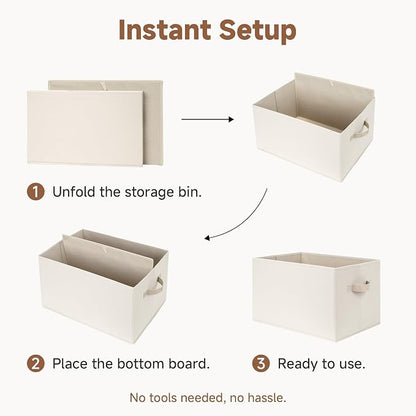 StorageWorks Closet Organizers and Storage Bins, Fabric Storage Baskets - Image 8
