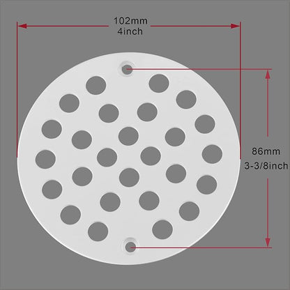 4-Inch Screw-in Shower Strainer Drain Cover Replacement Floor Strainer - Image 2