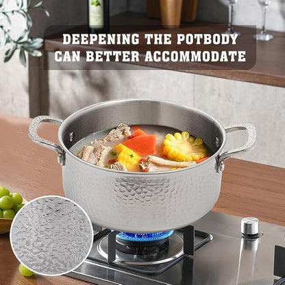 Vivicreate Tri-Ply Stainless Steel Stockpot – Deep Cooking Pot - Image 4