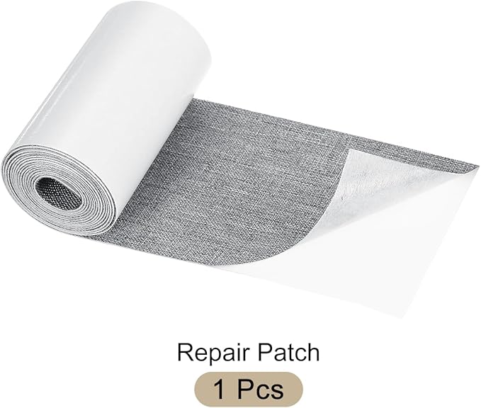 Repair Patches Repair Tape Self-Adhesive DIY Repair Patch Linen Gear Patch for Sofa, Furniture, Chair, Clothing,Tents,3x60 Inch,Deep Grey