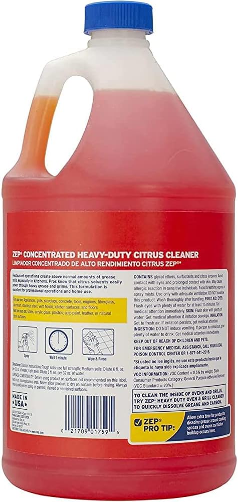 Zep Heavy-Duty Citrus Degreaser Refill - Image 3