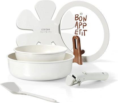 CAROTE Ceramic Pots and Pans Set Non Stick, Nonstick Kitchen Cookware Sets by CAROTE