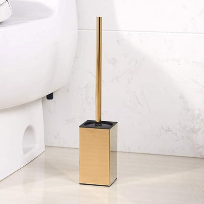 Toilet Brush Holder Stainless Steel 304 Standing Gold Square Toilet Brush Holder - Image 3