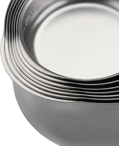 Stainless Steel Measuring Cups Set of 7 Stackable Heavy Duty Measuring Cups - Image 4