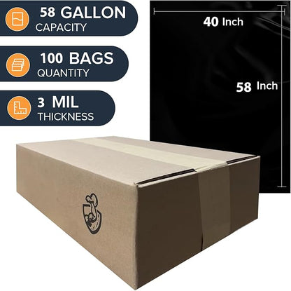 ToughBag 55-60 Gallon Heavy Duty Trash Bags - Image 2