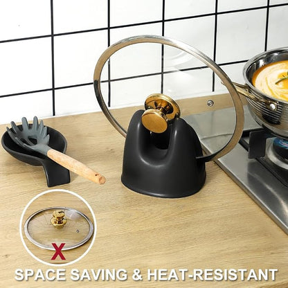 Nihow Pot Lid Holder: Stable Ceramic Pan Lid Holder - Image 5