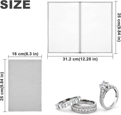 SEVENWELL Silver Polishing Cloth, Jewelry Cleaner Cloth - Image 4