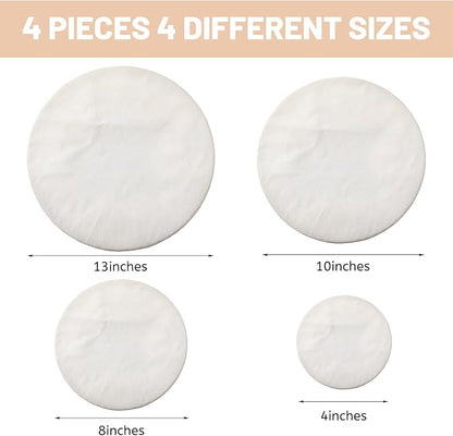 Set of 4 Reusable Cotton Bowl Covers - Image 2