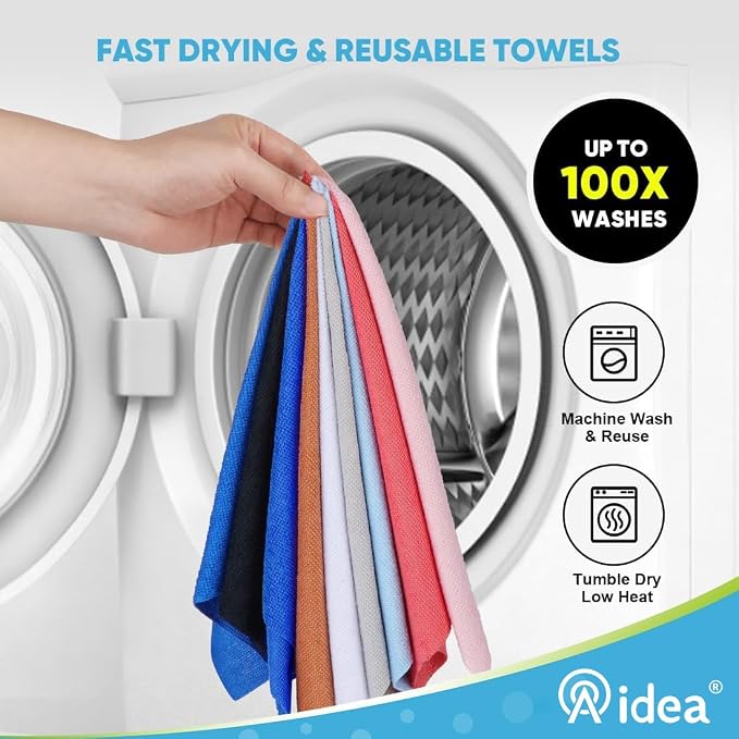 AIDEA Microfiber Cleaning Cloth Roll, Microfiber Towels - Image 6