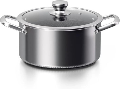 Toutrop Hybrid Nonstick 8-Quart Stockpot, Stainless Steel Stock Pot by Toutrop