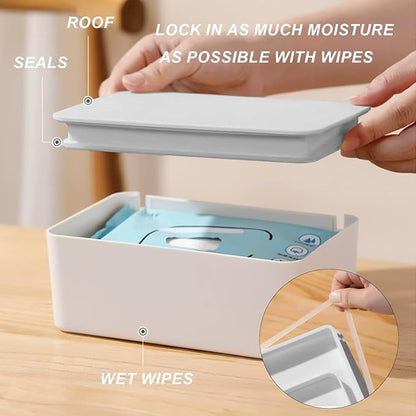 2Pcs Diaper Wipes Dispenser, Refillable Wipe Container, Wipe Container - Image 5
