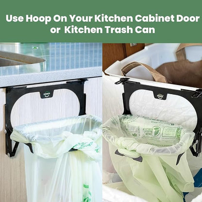 Hoop Metal Compost Bag Holder + 25 Compost Bags 3 Gallon, Clips to Kitchen - Image 5