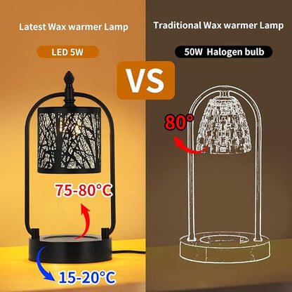 Tree Candle Warmer Lamp, LED Colors Changing Candle Warmer - Image 5