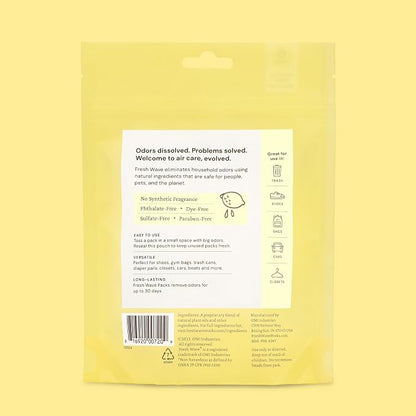 Fresh Wave Lemon Odor Eliminating & Deodorizing Packs | Bag of 6 | Safer Odor - Image 7