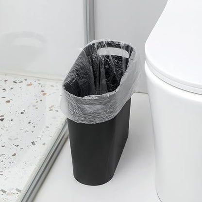rejomiik Small Trash Can, Slim Garbage Can Plastic Waste Basket - Image 4