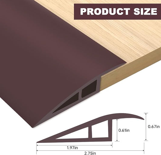 Vinyl Door Threshold Flooring Transition Strip Self Adhesive Carpet Edging Strip - Image 2