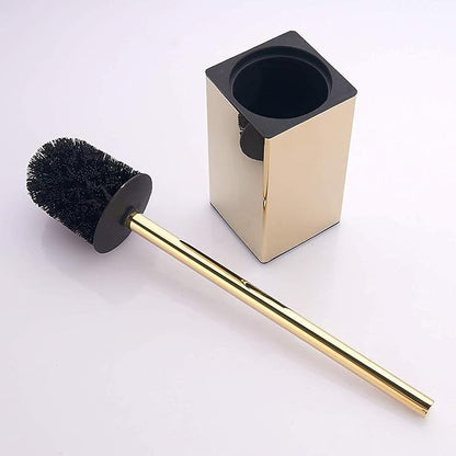 Toilet Brush Holder Stainless Steel 304 Standing Gold Square Toilet Brush Holder - Image 4