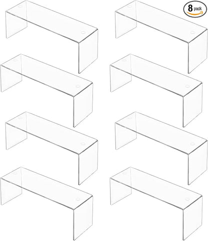 Aminigram 8 Packs Cabinet Organizer Shelf, Acrylic kitchen Cabinet Shelves by Aminigram